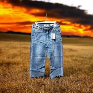 Zenana High Rise Crop Flare Denim Jeans Women’s Size 30